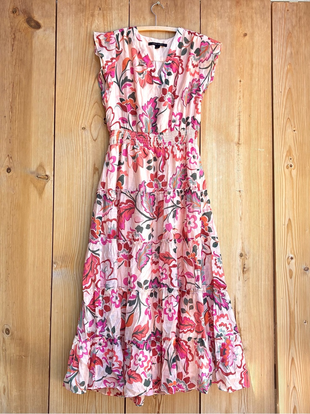 Cynthia Steffe Floral Midi Dress Sz Large